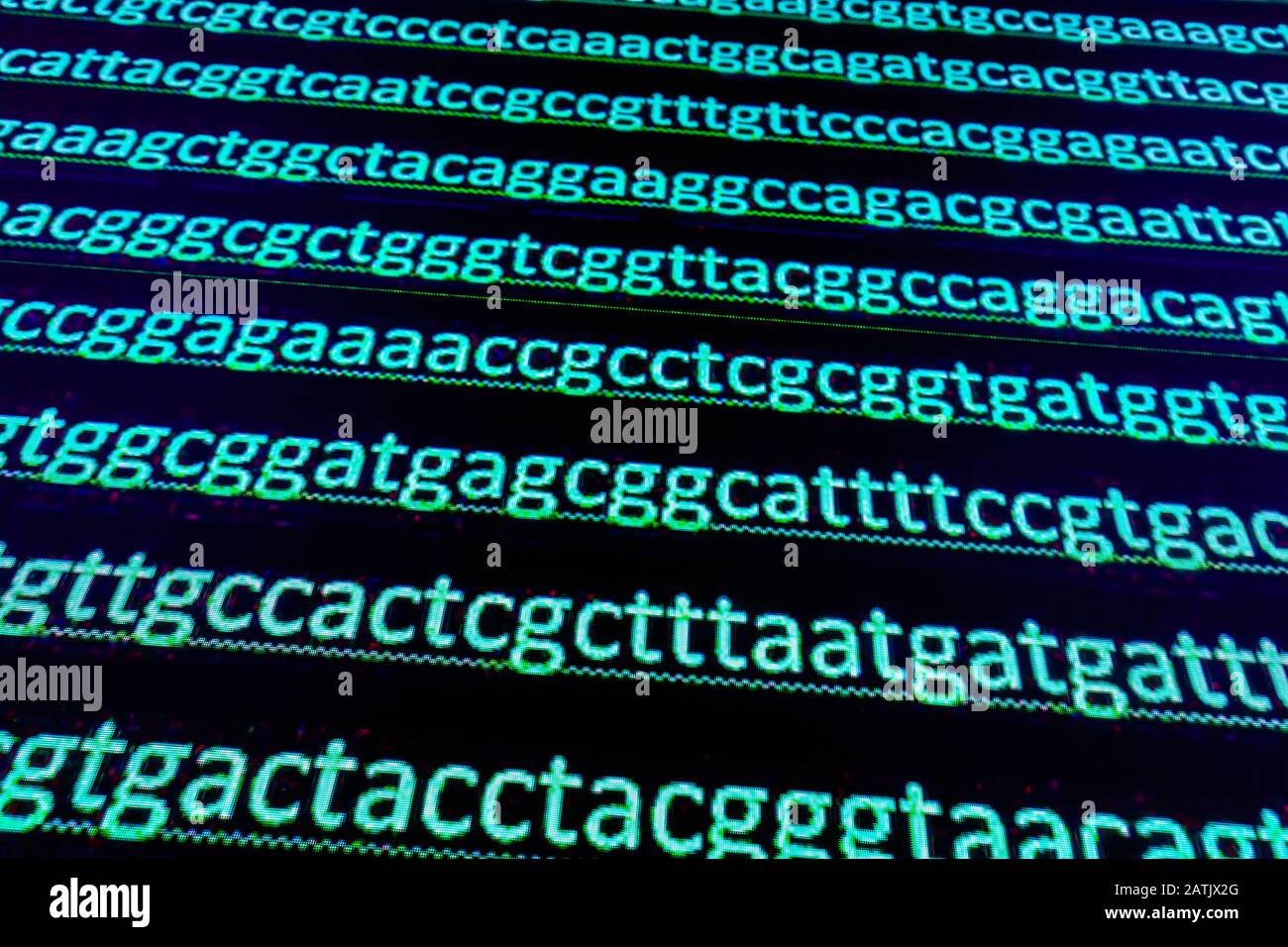 Abstract background, code. Sequence of nucleotide bases in a