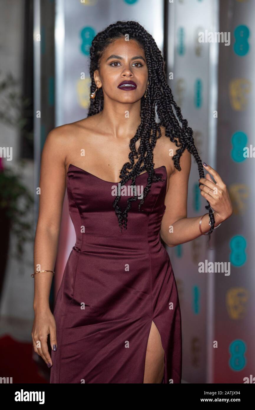 LONDON, ENGLAND - FEBRUARY 02: Zazie Beetz attends the EE British