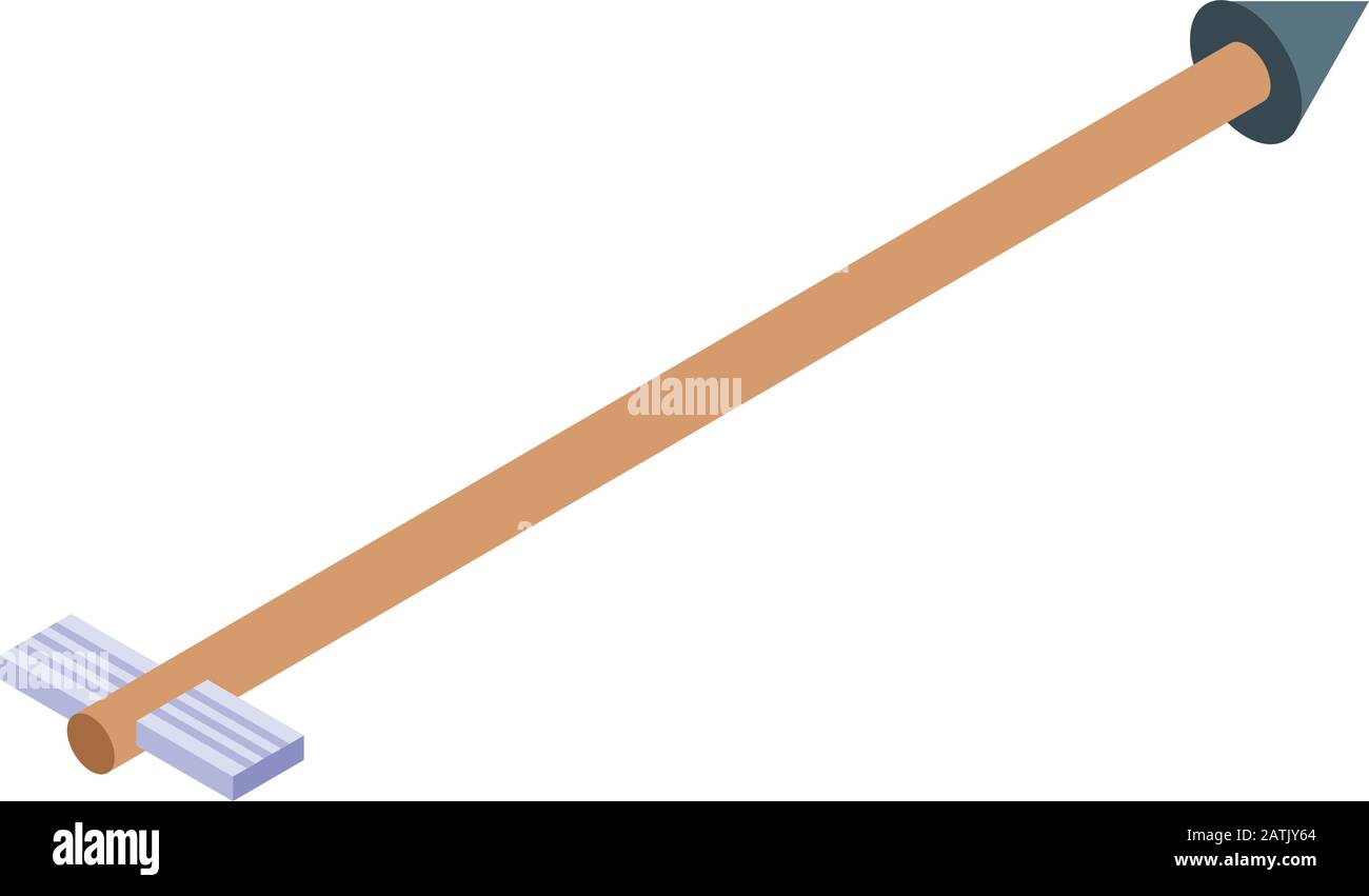 Ninja arrow icon, isometric style Stock Vector