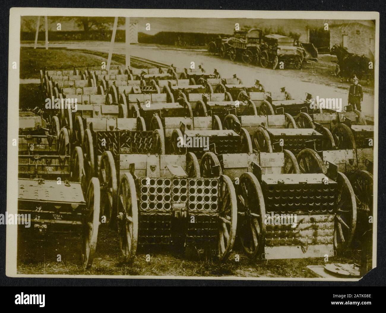 Description German Soldier With A Number Of Cars For Grenades Transport Date 1914 1918 Keywords Wwi Fronts Soldiers For Cars Stock Photo Alamy