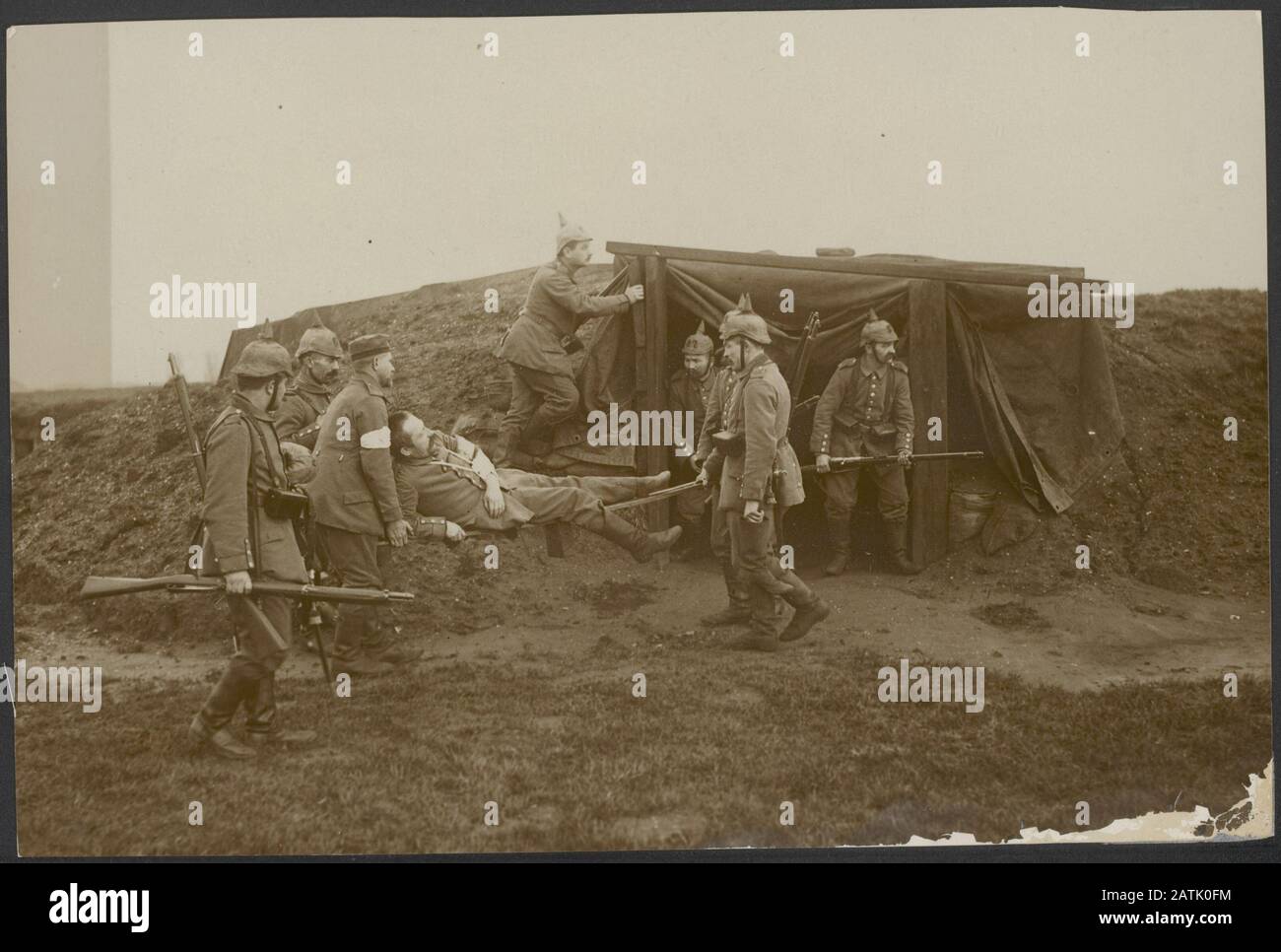 Caring wounded german soldier hi-res stock photography and images - Alamy