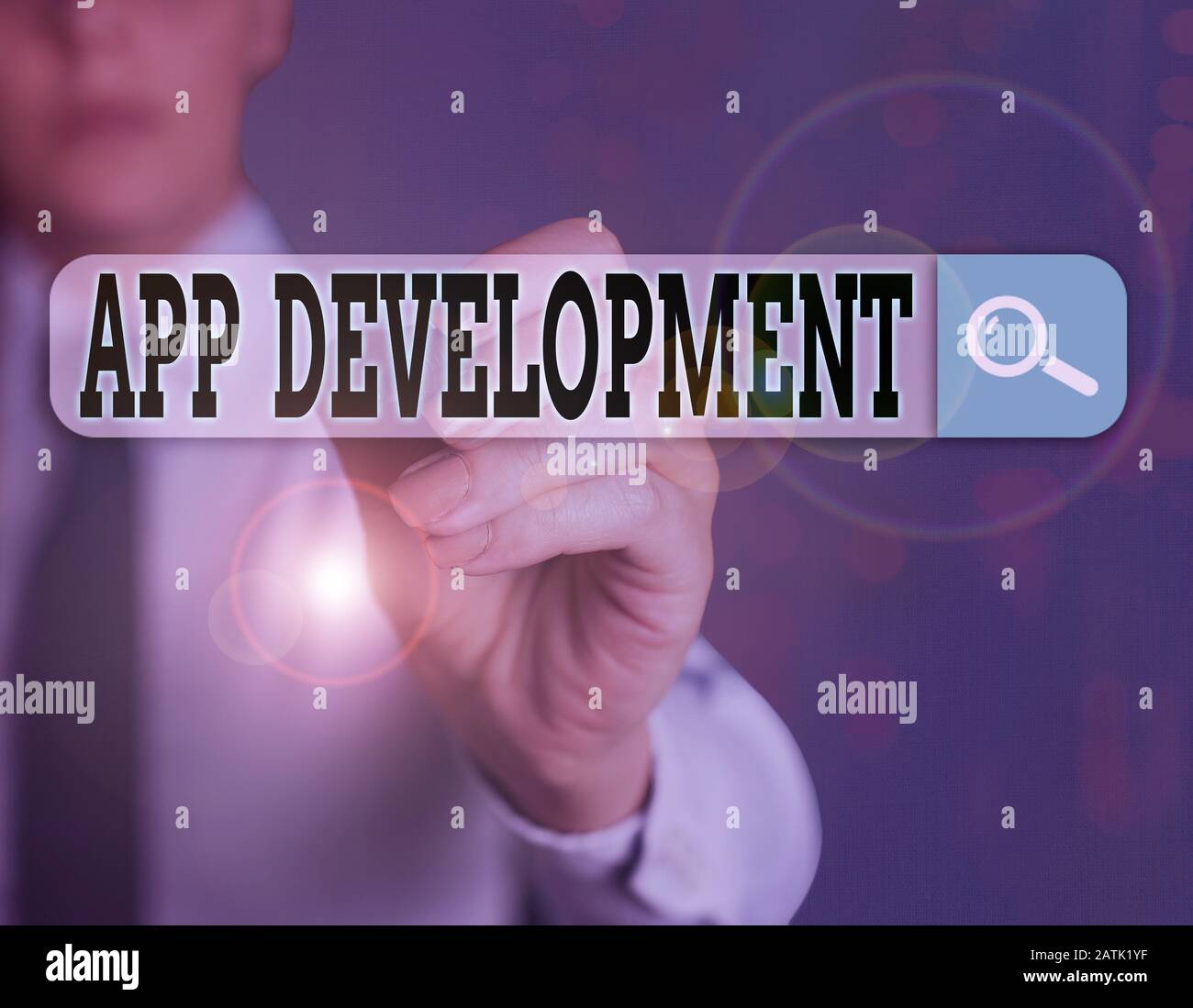 Handwriting text writing App Development. Conceptual photo the act or ...