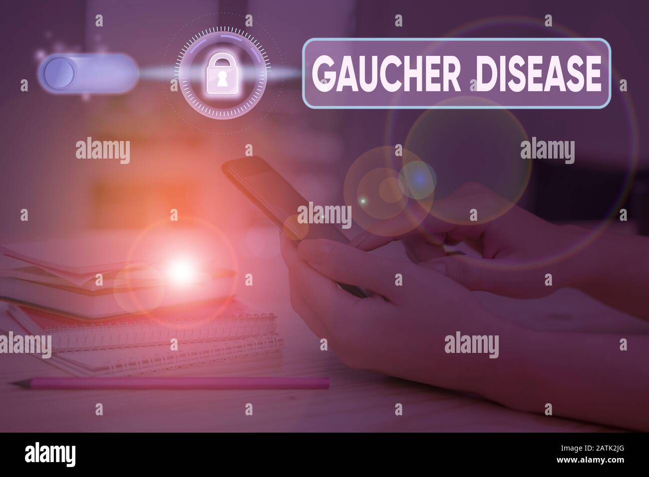 Handwriting text writing Gaucher Disease. Conceptual photo autosomal recessive inherited disorder of metabolism Stock Photo