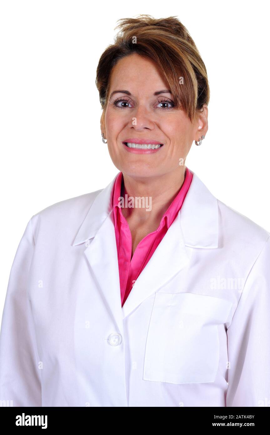 Stern white lab coat hi-res stock photography and images - Alamy