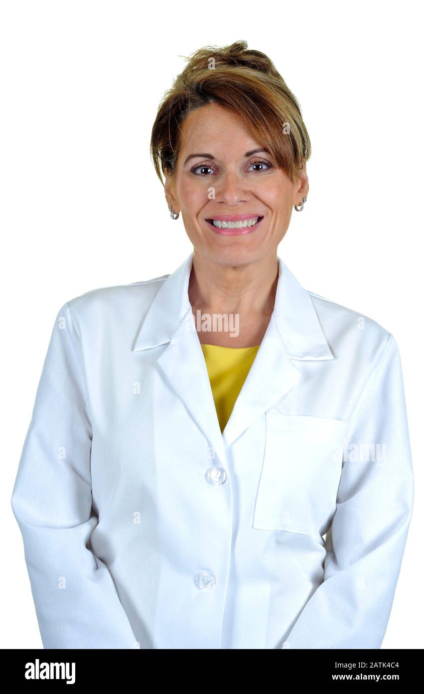 Stern white lab coat hi-res stock photography and images - Alamy