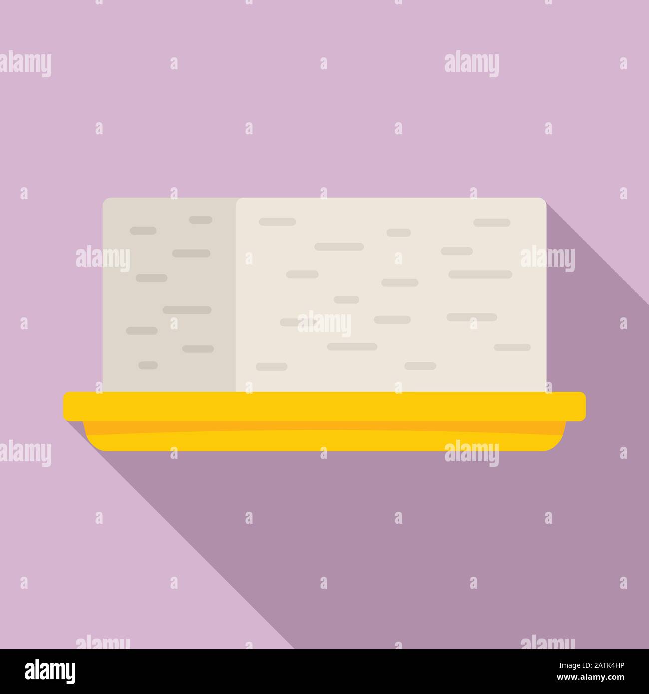Greek feta icon. Flat illustration of greek feta vector icon for web ...