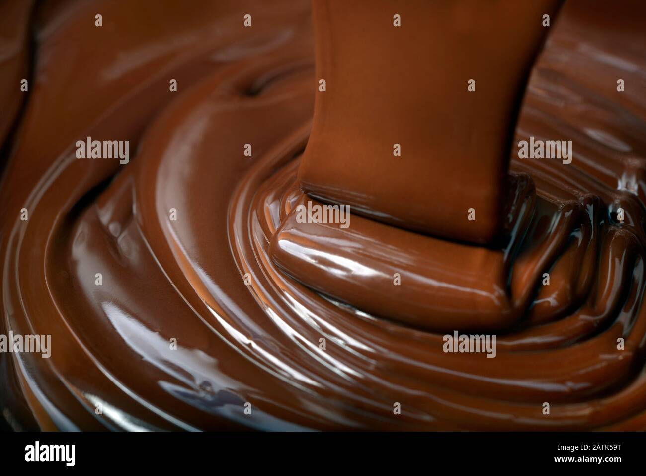 chocolate flow Stock Photo