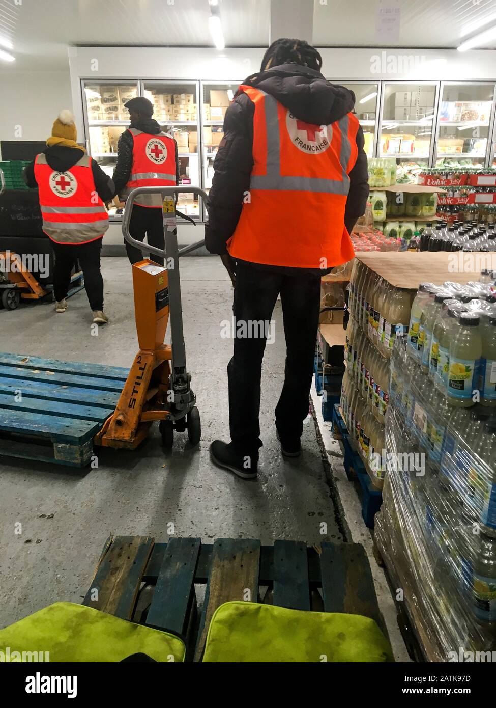 Food bank, Lyon, France Stock Photo Alamy