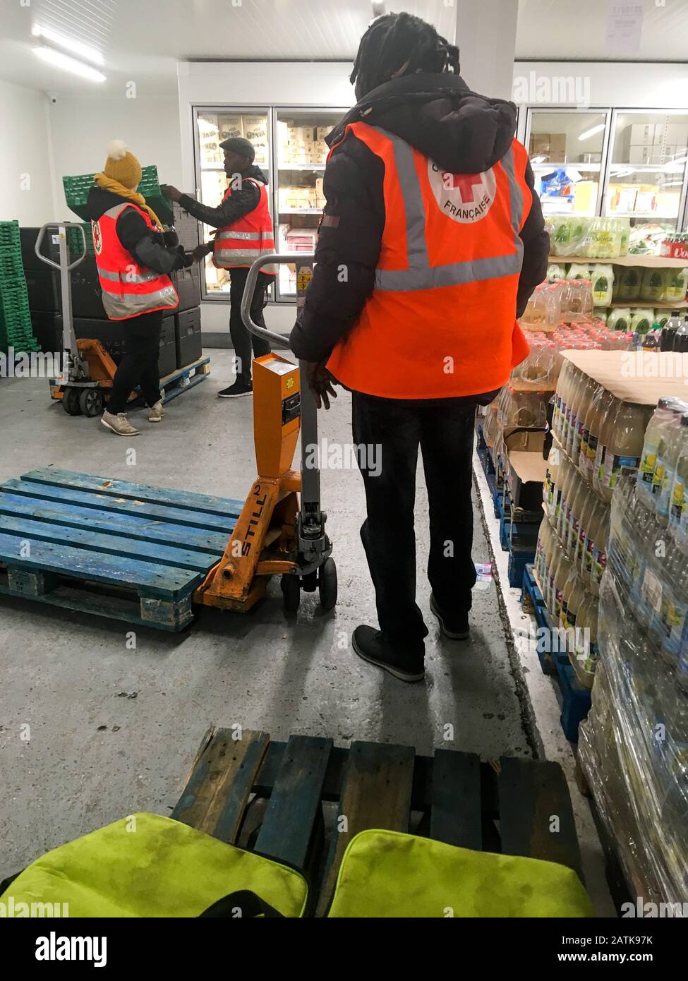 Food bank, Lyon, France Stock Photo Alamy