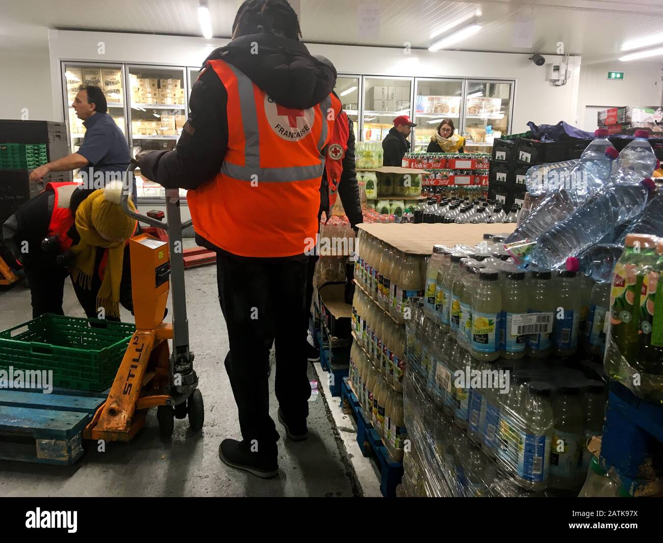 Food bank, Lyon, France Stock Photo Alamy