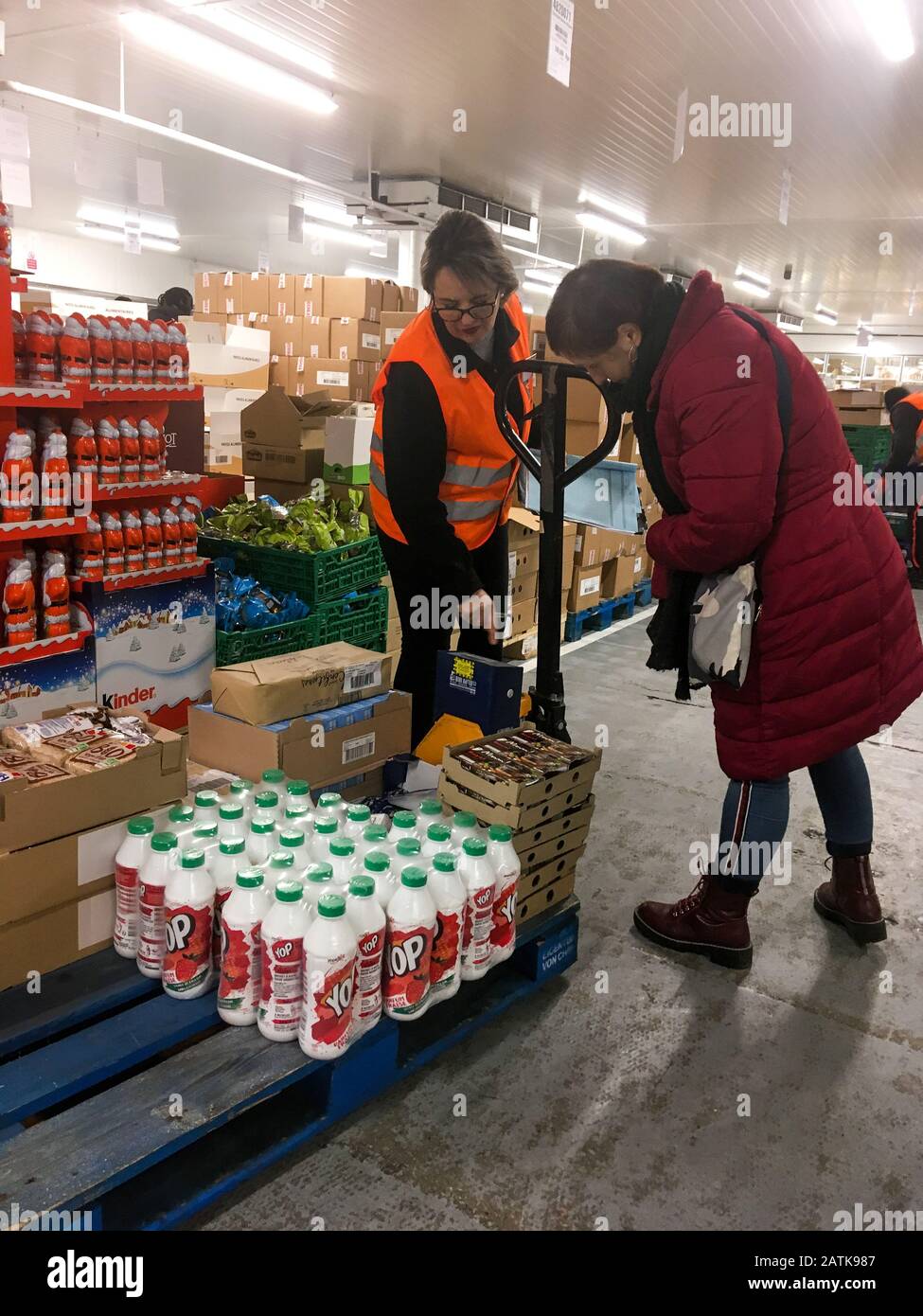 Food bank, Lyon, France Stock Photo Alamy