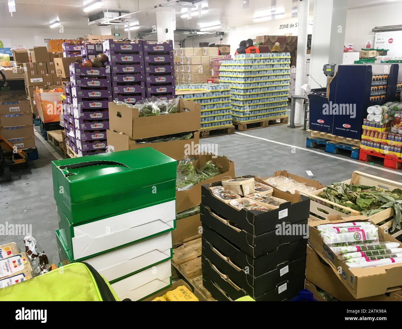 Food bank, Lyon, France Stock Photo Alamy