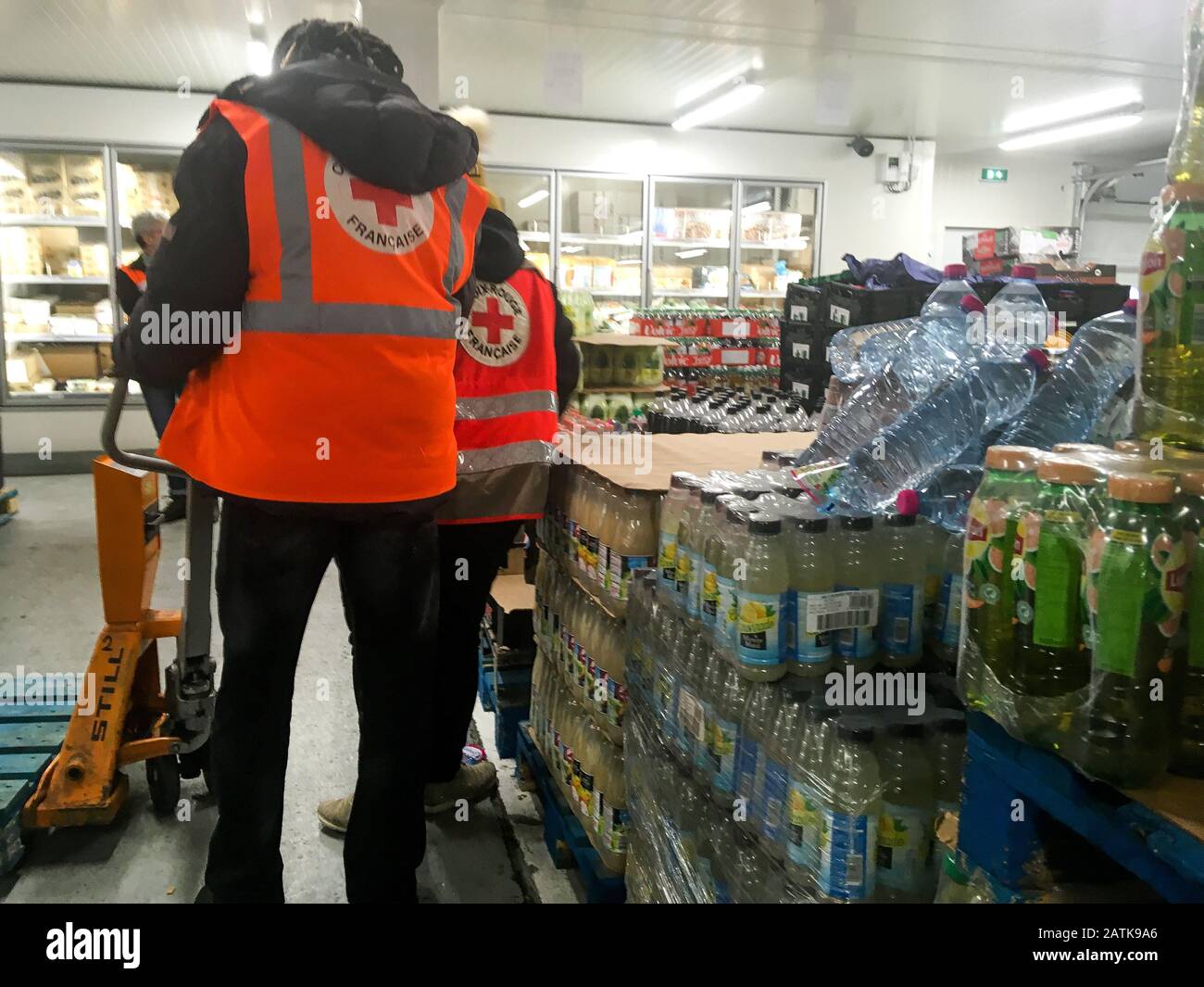 Food bank, Lyon, France Stock Photo Alamy