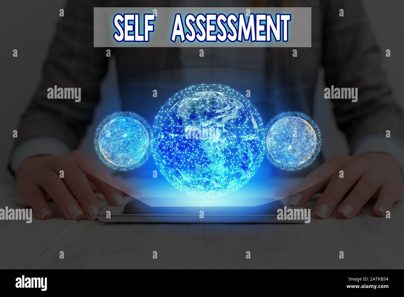 Conceptual Hand Writing Showing Self Assessment Concept Meaning Evaluation Of Oneself Or One Actions And Attitudes Elements Of This Image Furnished B Stock Photo Alamy