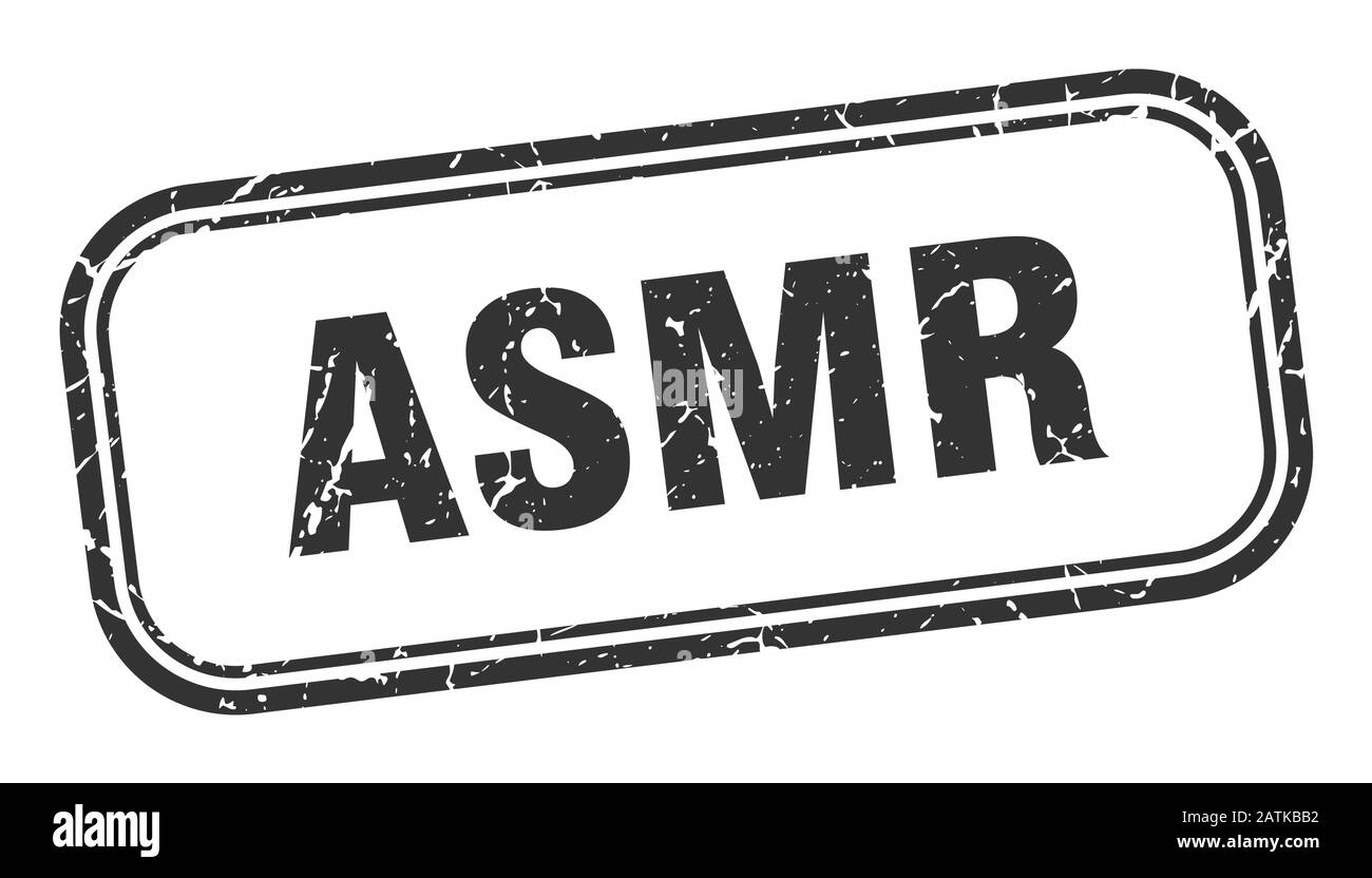 asmr stamp. asmr square grunge black sign. asmr tag Stock Vector