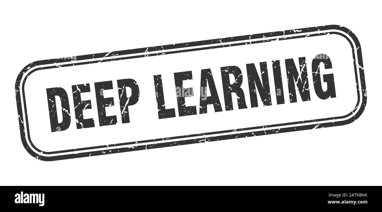 deep learning stamp. deep learning square grunge black sign. deep ...