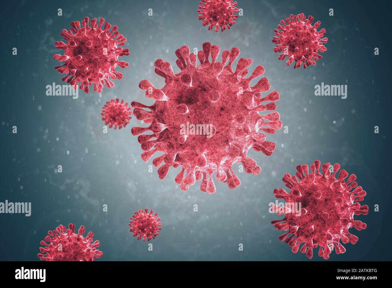 Microscopic images of the virus. Coronaviruses are a group of viruses
