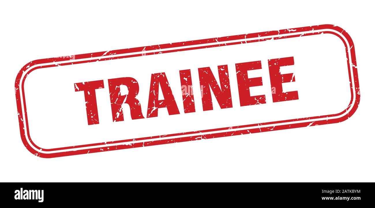trainee stamp. trainee square grunge red sign. trainee tag Stock Vector