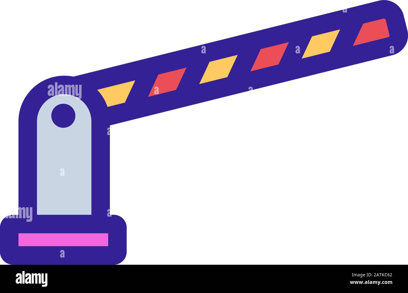 barrier icon vector. Isolated contour symbol illustration Stock Vector ...