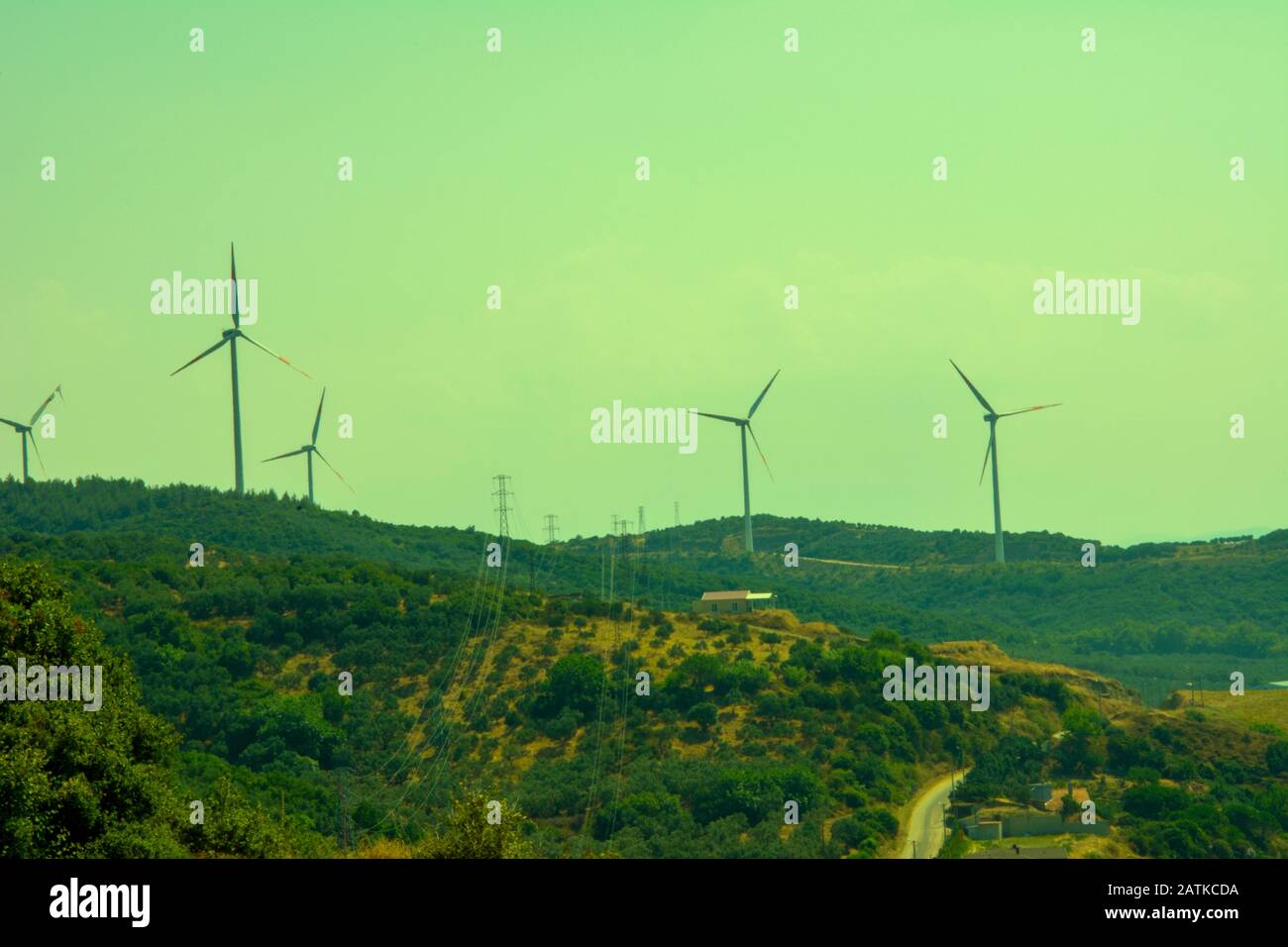 Wind Power Plant Stock Photo - Alamy