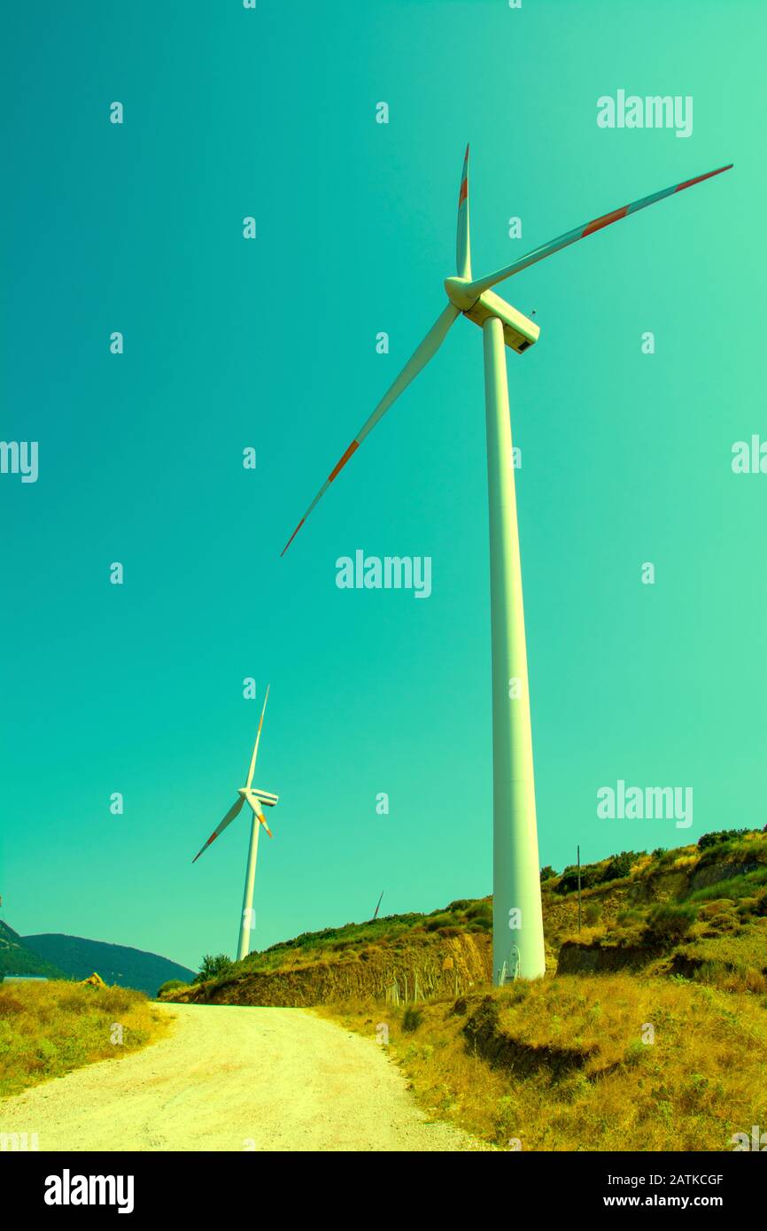 Wind Power Plant Stock Photo - Alamy