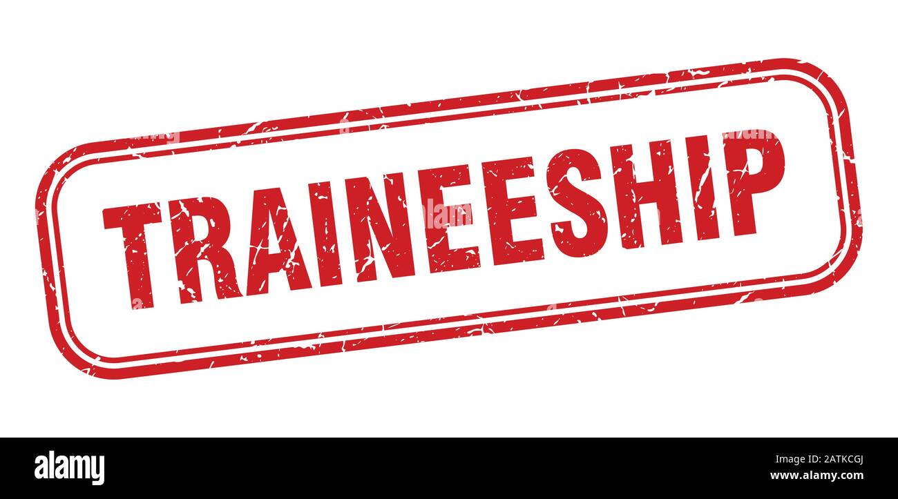 traineeship stamp. traineeship square grunge red sign. traineeship tag Stock Vector
