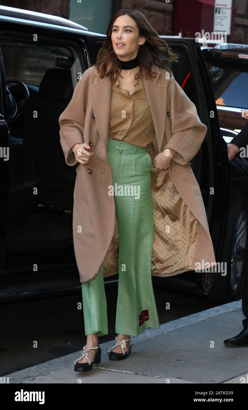February 03, 2020 Alexa Chung at Build Series to talk about new Netflix  fashion show in NewYork.February 03, 2020. Credit: RW/MediaPunch Stock  Photo - Alamy
