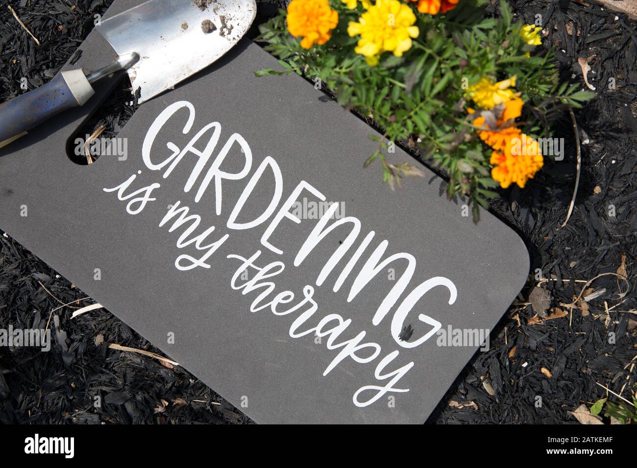 Gardening is my Therapy Stock Photo