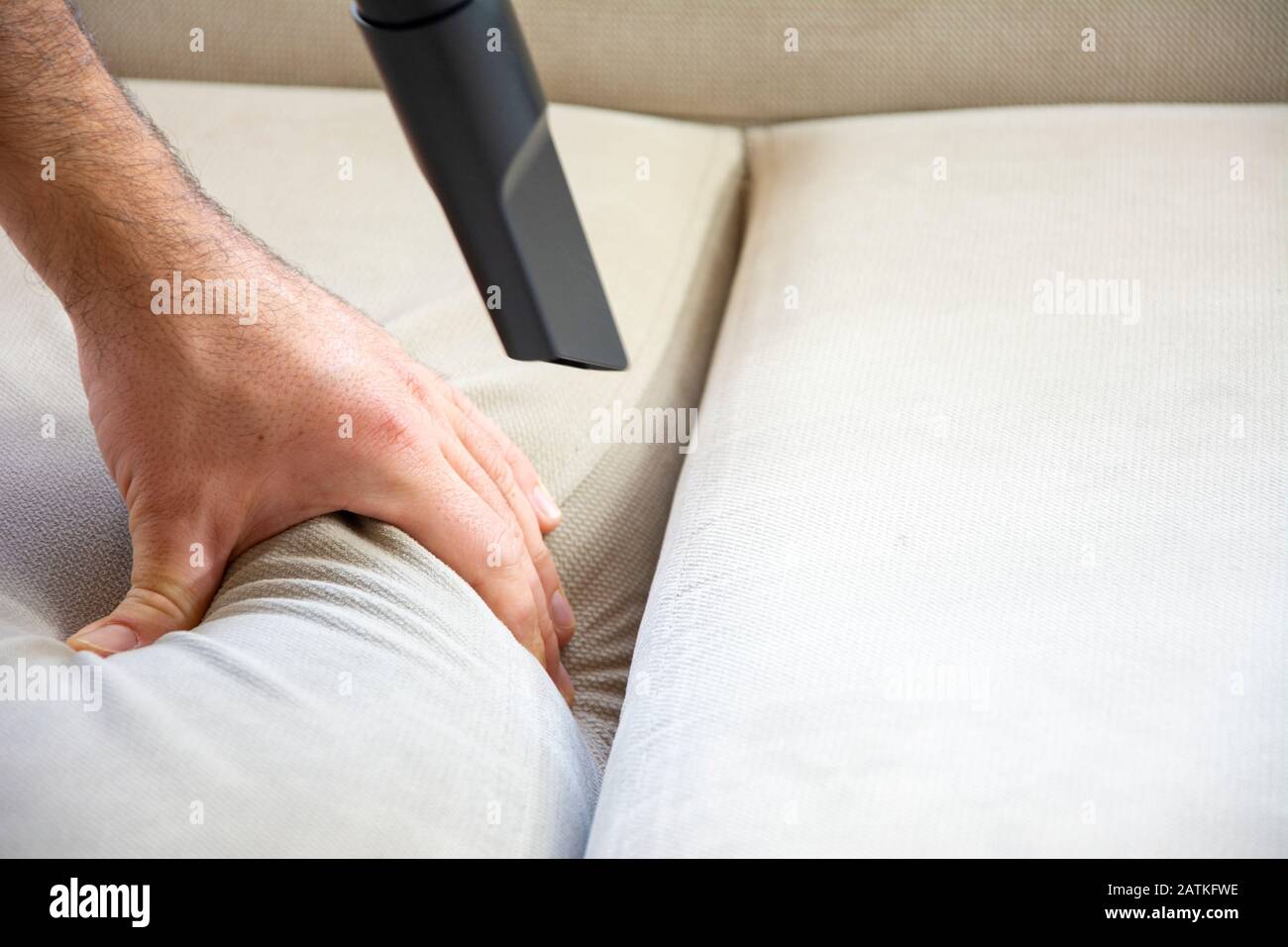 Sofa or armchair cleaning Stock Photo Alamy