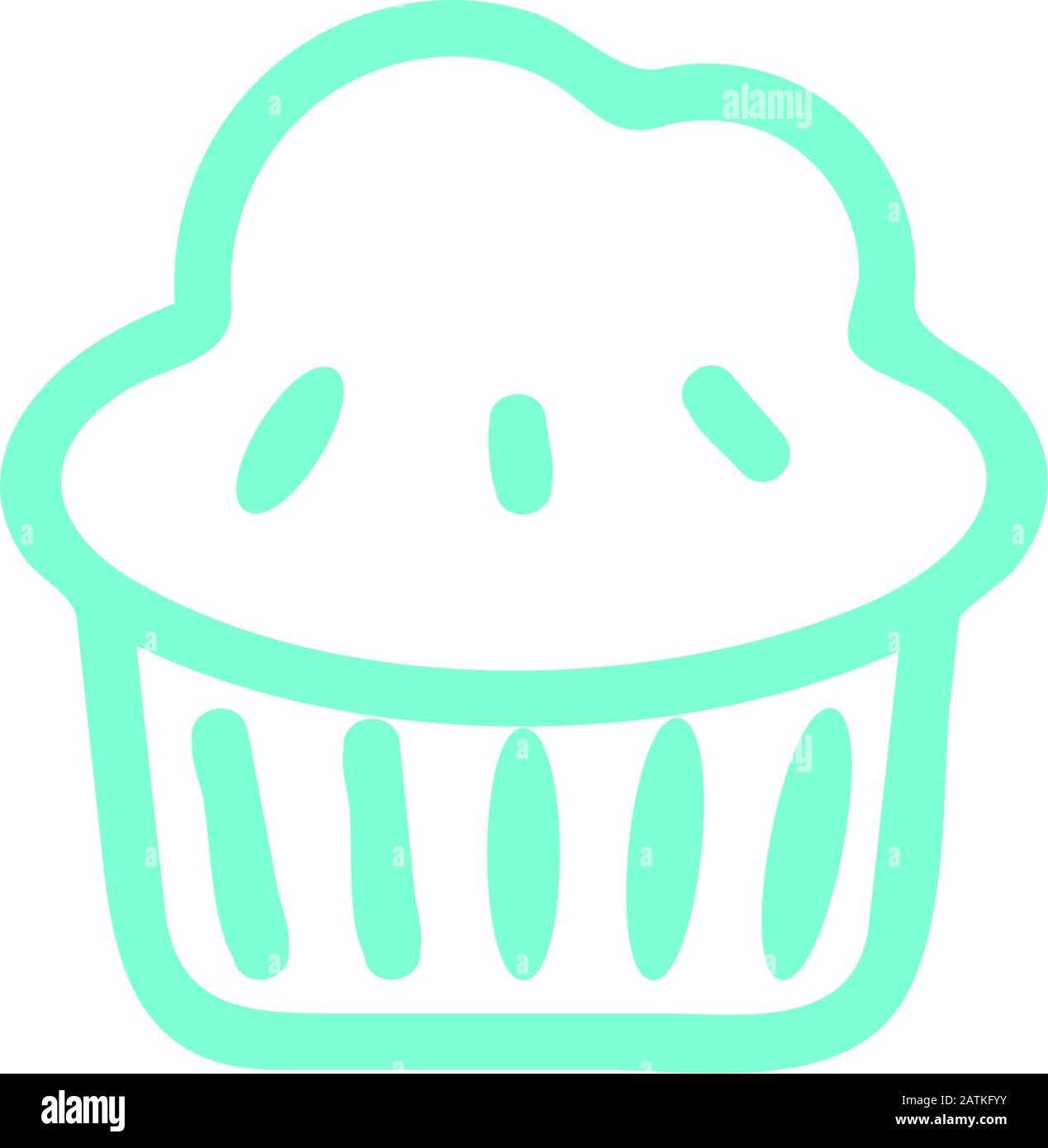 cup cake icon design template Stock Vector