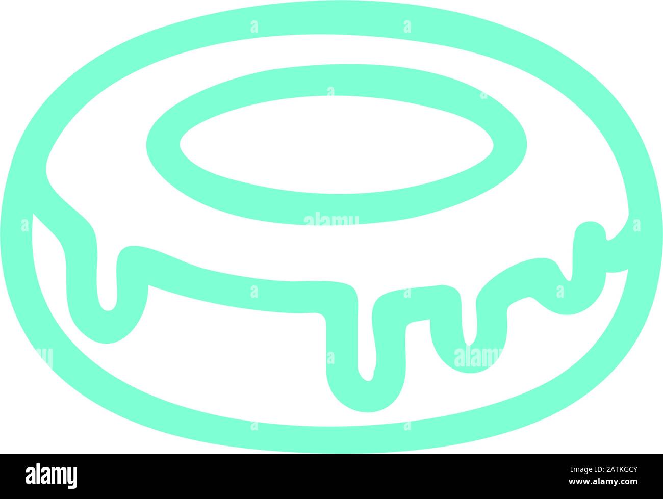 donuts icon design vector template Stock Vector