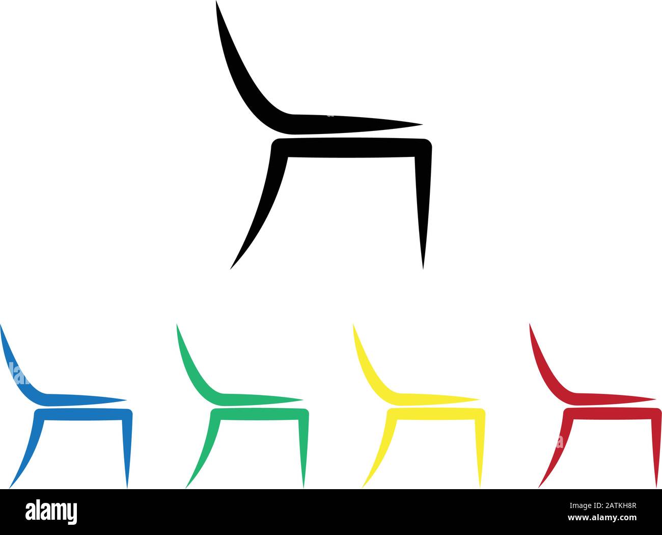 CHAIR ICON, SYMBOL DESIGN TEMPLATE Stock Vector Image & Art Alamy