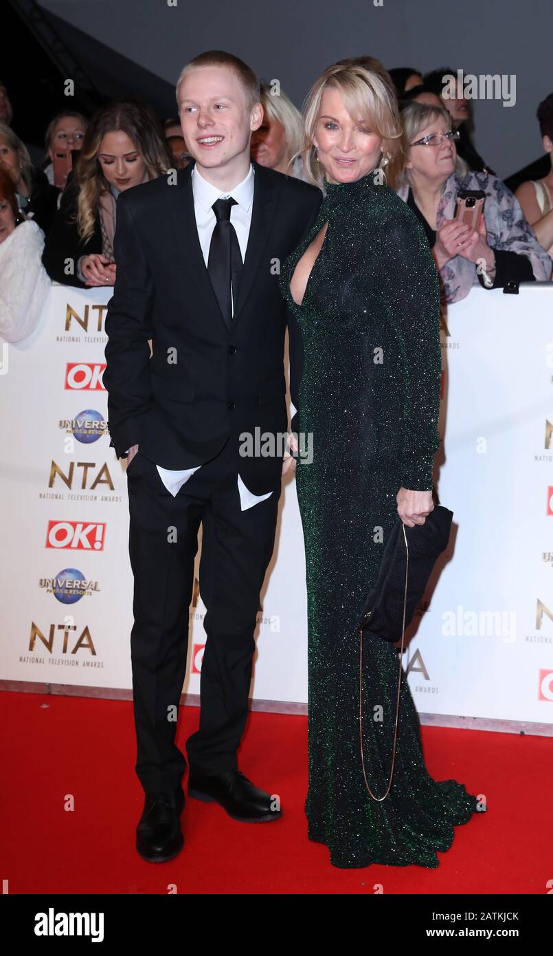 Gillian Taylforth (right) attending the National Television Awards 2020