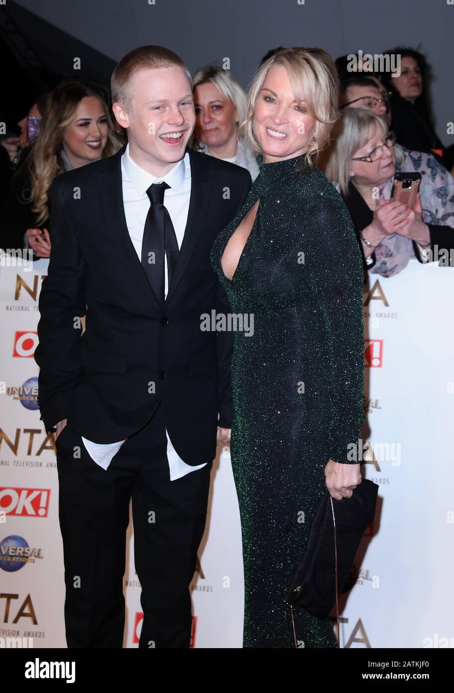 Gillian Taylforth (right) attending the National Television Awards 2020
