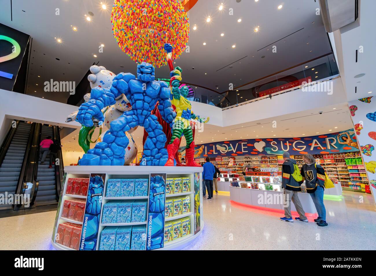 Las Vegas, Jan 11: Interior view of The I Love Sugar store on JAN 11, 2020  at Las Vegas, Nevada Stock Photo - Alamy