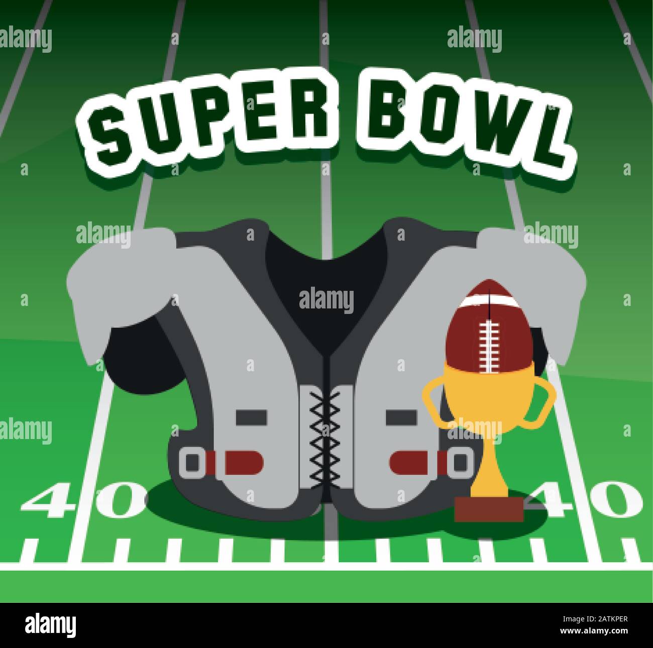 Player with helmet in front of field design, Super bowl american football  sport hobby competition game training equipment tournement and play theme  Vector illustration Stock Vector Image & Art - Alamy