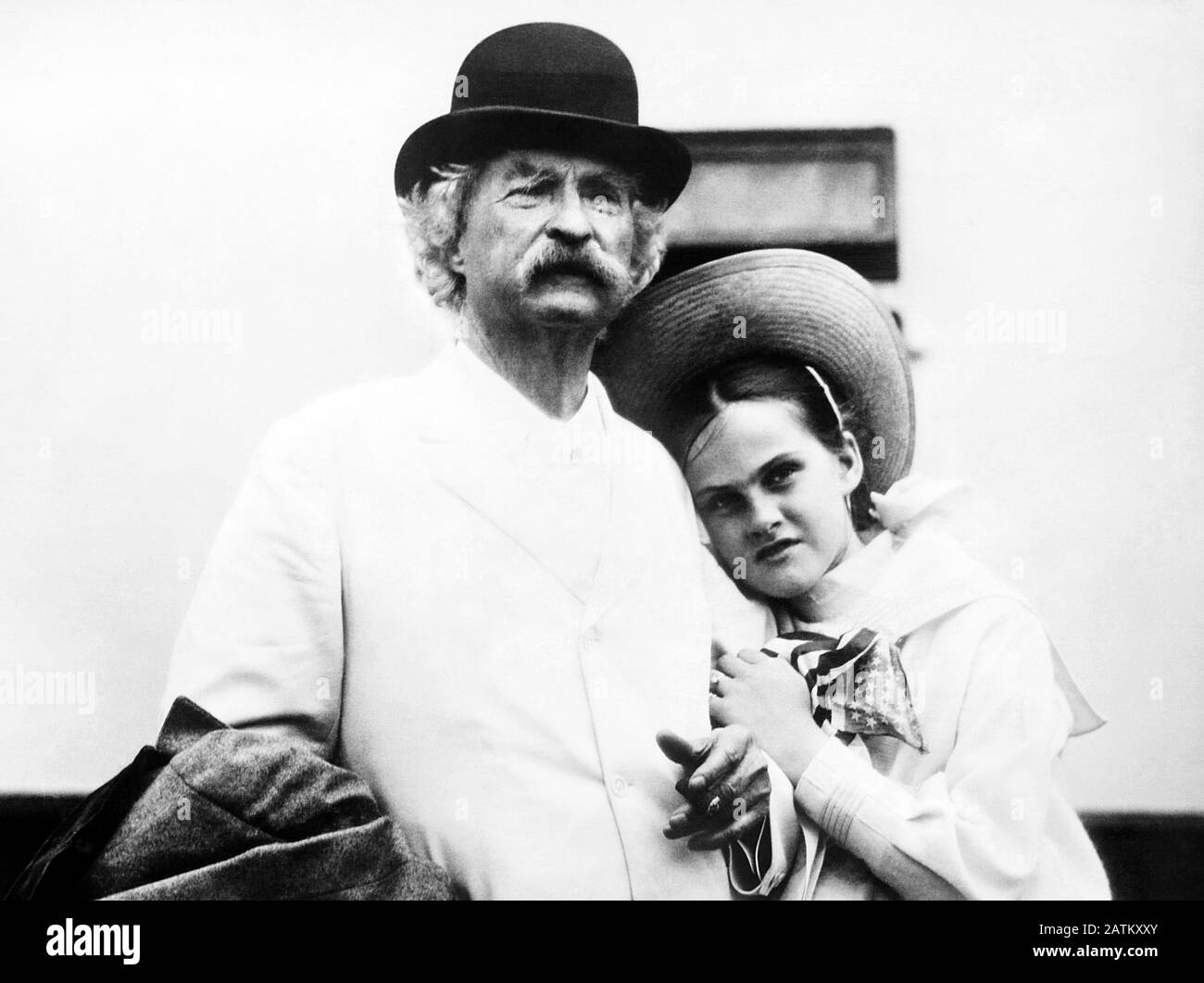 Vintage photo of American writer and humourist Samuel Langhorne