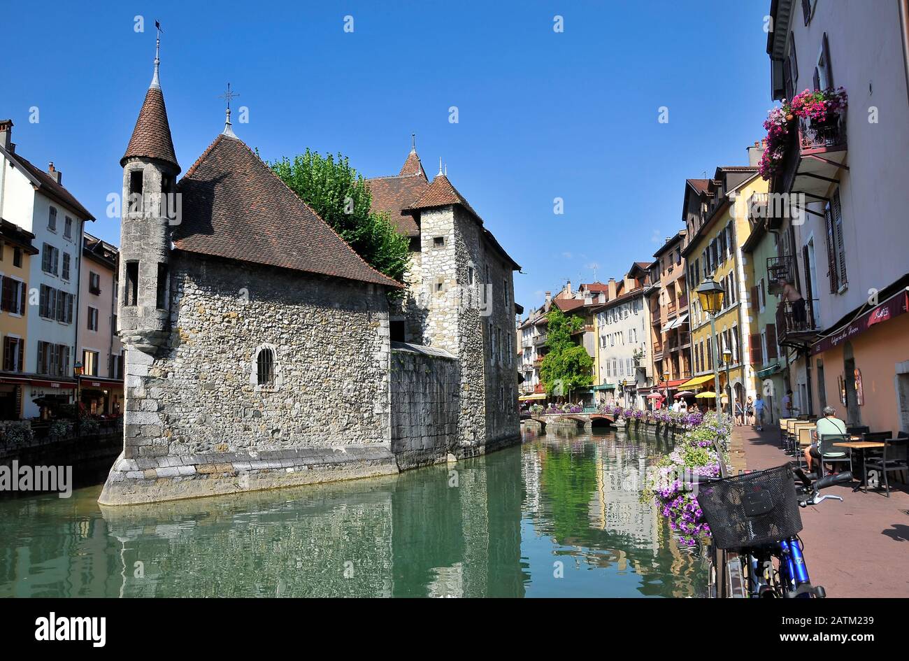 View over Annecy old quarter Stock Photo