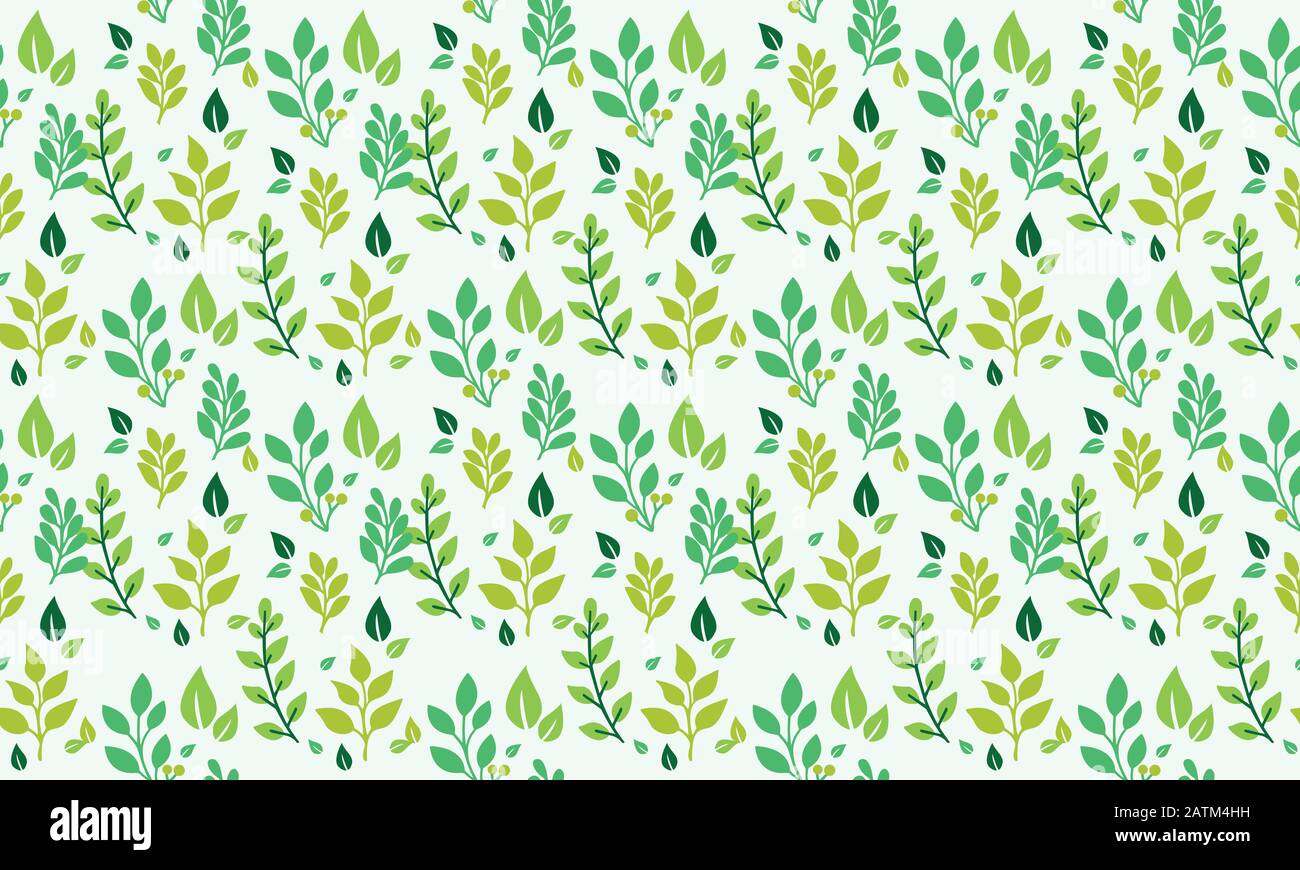 Elegant floral pattern background for spring, with leaf and flower ...