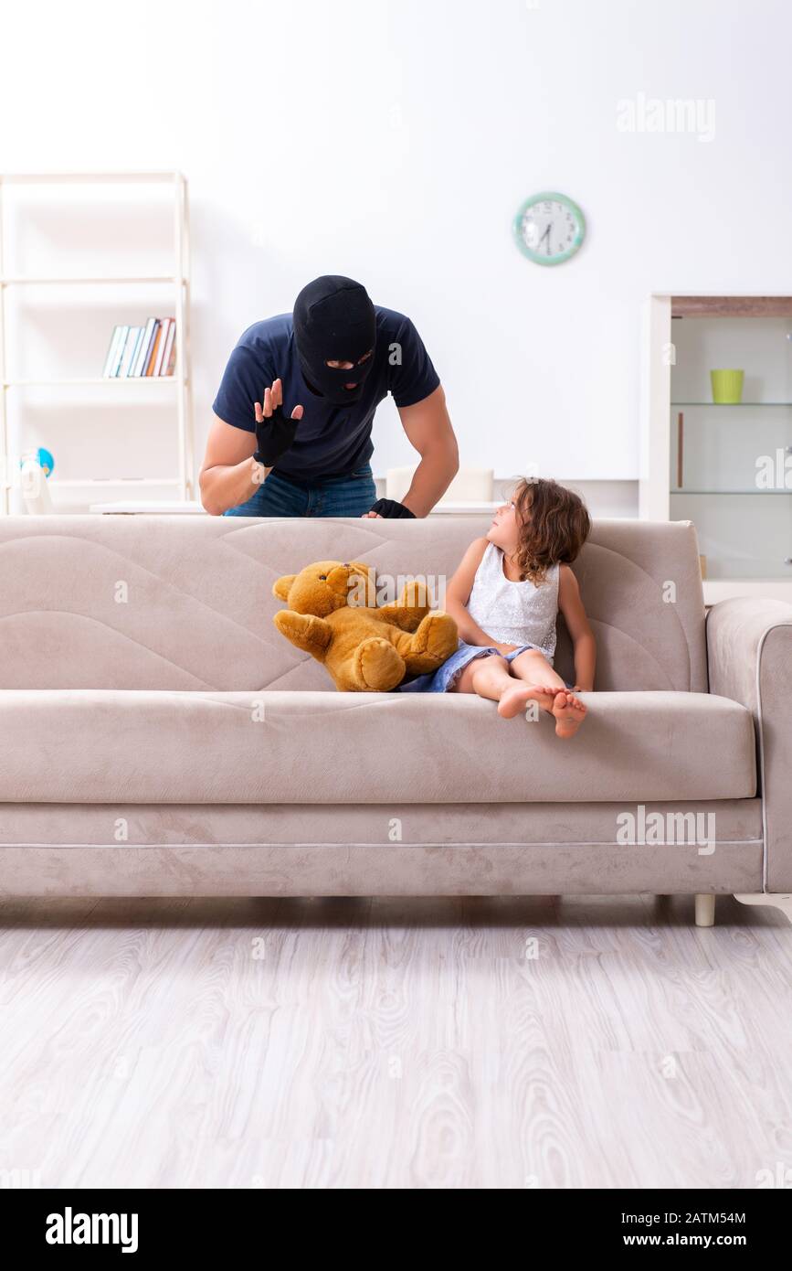 The child trafficking and abuse concept with small girl Stock Photo - Alamy