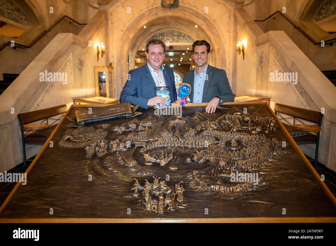 01 February Baden Wuerttemberg Rust The Junior Managers Michael L And Thomas R Mack Are Located In The New Hotel Kronasar At Europa Park 25 Years After Opening Its First Hotel Germany S Largest