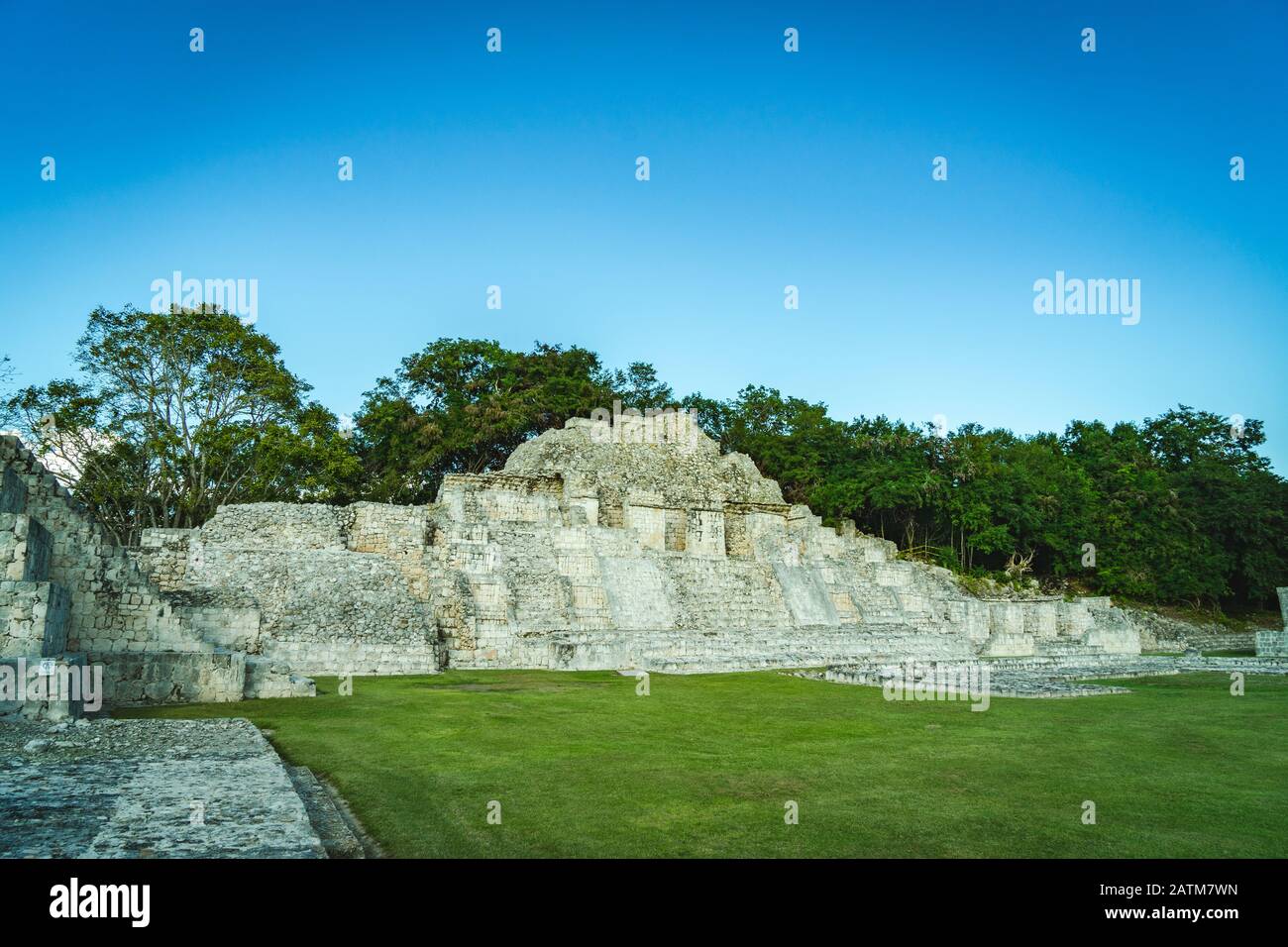 Mayan Ruin 'Edzna' in Campeche, Mexico Stock Photo