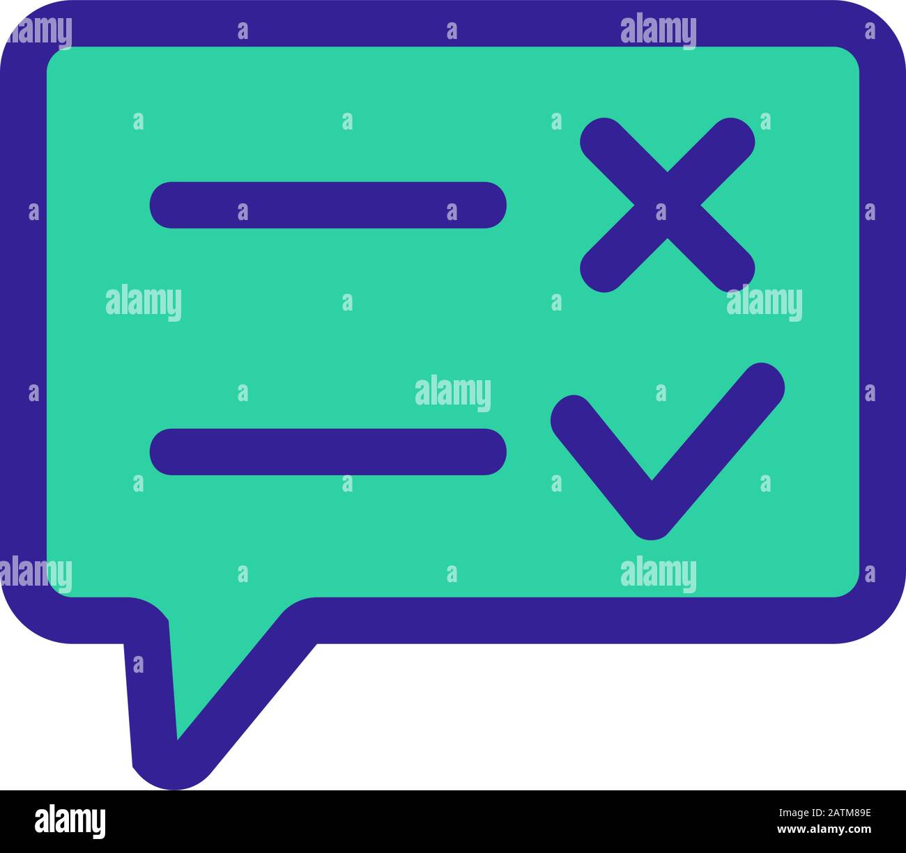 questionnaire icon vector. Isolated contour symbol illustration Stock ...