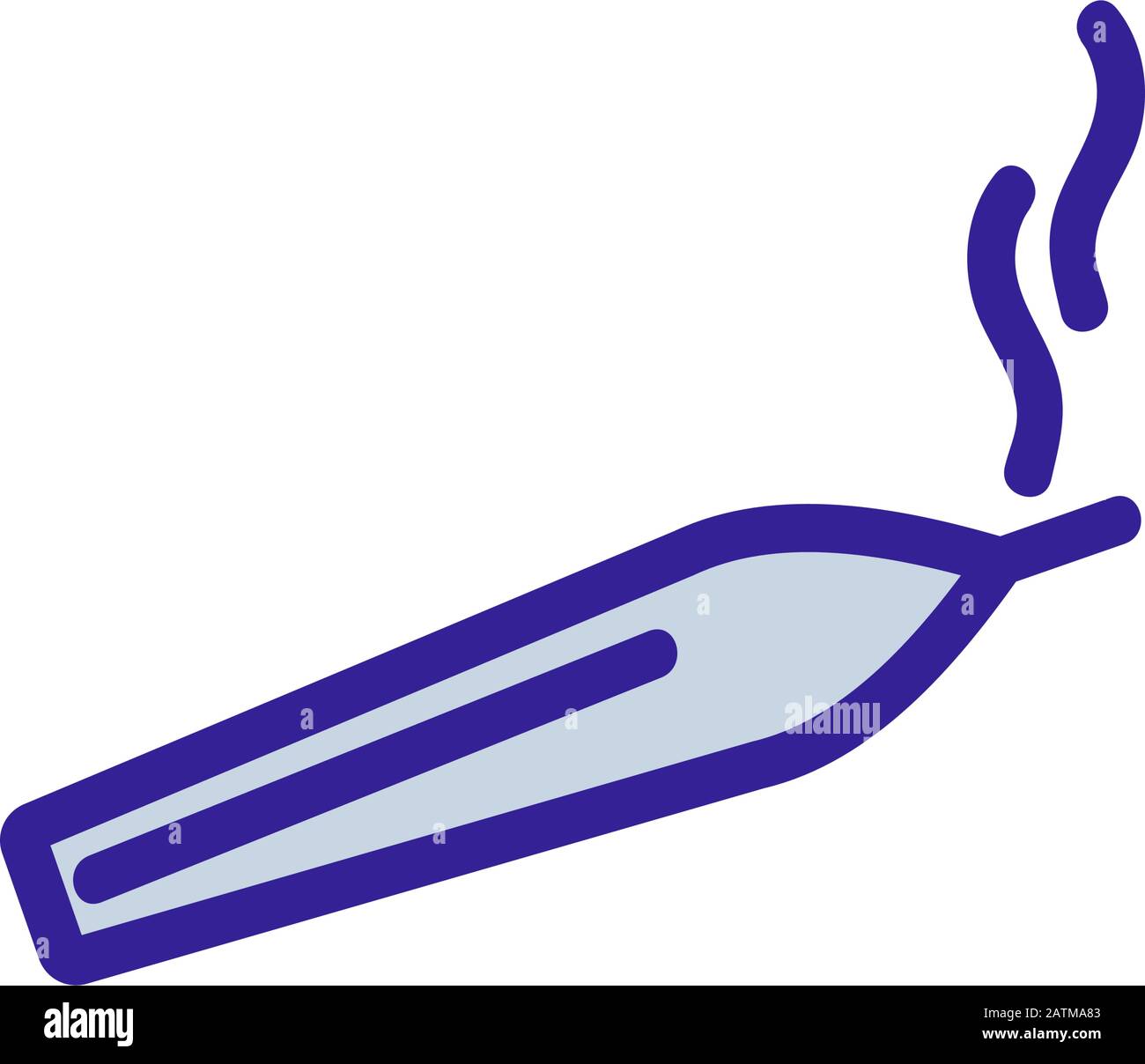 Smoking cannabis icon vector. Isolated contour symbol illustration Stock Vector