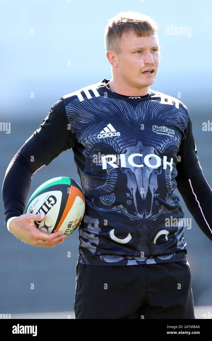 Kanagawa, Japan. 2nd Feb, 2020. Robbie Robinson (), February 2, 2020 -  Rugby : Japan Rugby Top League 2020 match between NTT Communications  Shining Arcs 33-17 Ricoh Black Rams at NHK Spring