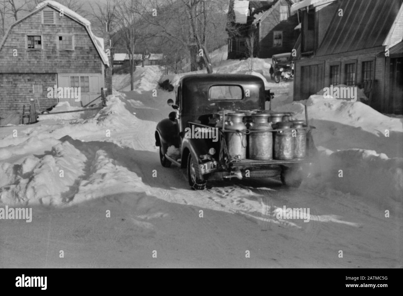 Milk Run Farmer S Co Op Truck Full Of Milk Cans Driving Into Town 1940 Stock Photo Alamy Milk Run Farmer S Co Op Truck Full Of Milk Cans Driving Into Town 1940 Stock Photo Alamy