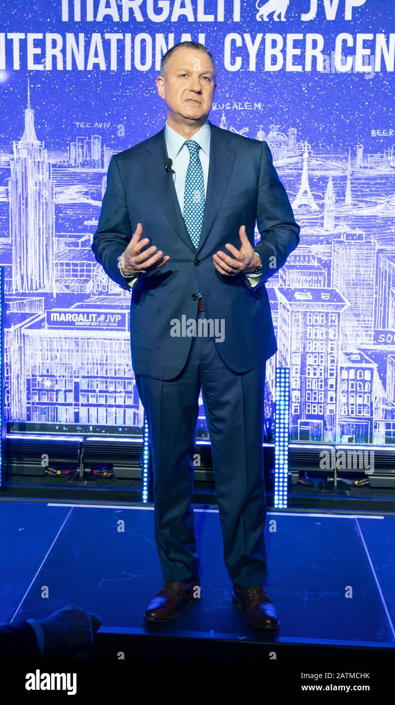 New York, United States. 03rd Feb, 2020. Dr. Erel Margalit speaks