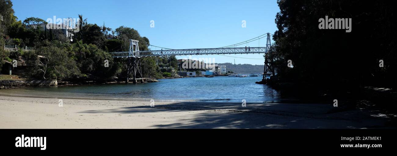 Parsley Bay Reserve and suspension bridge on the family friendly Sydney