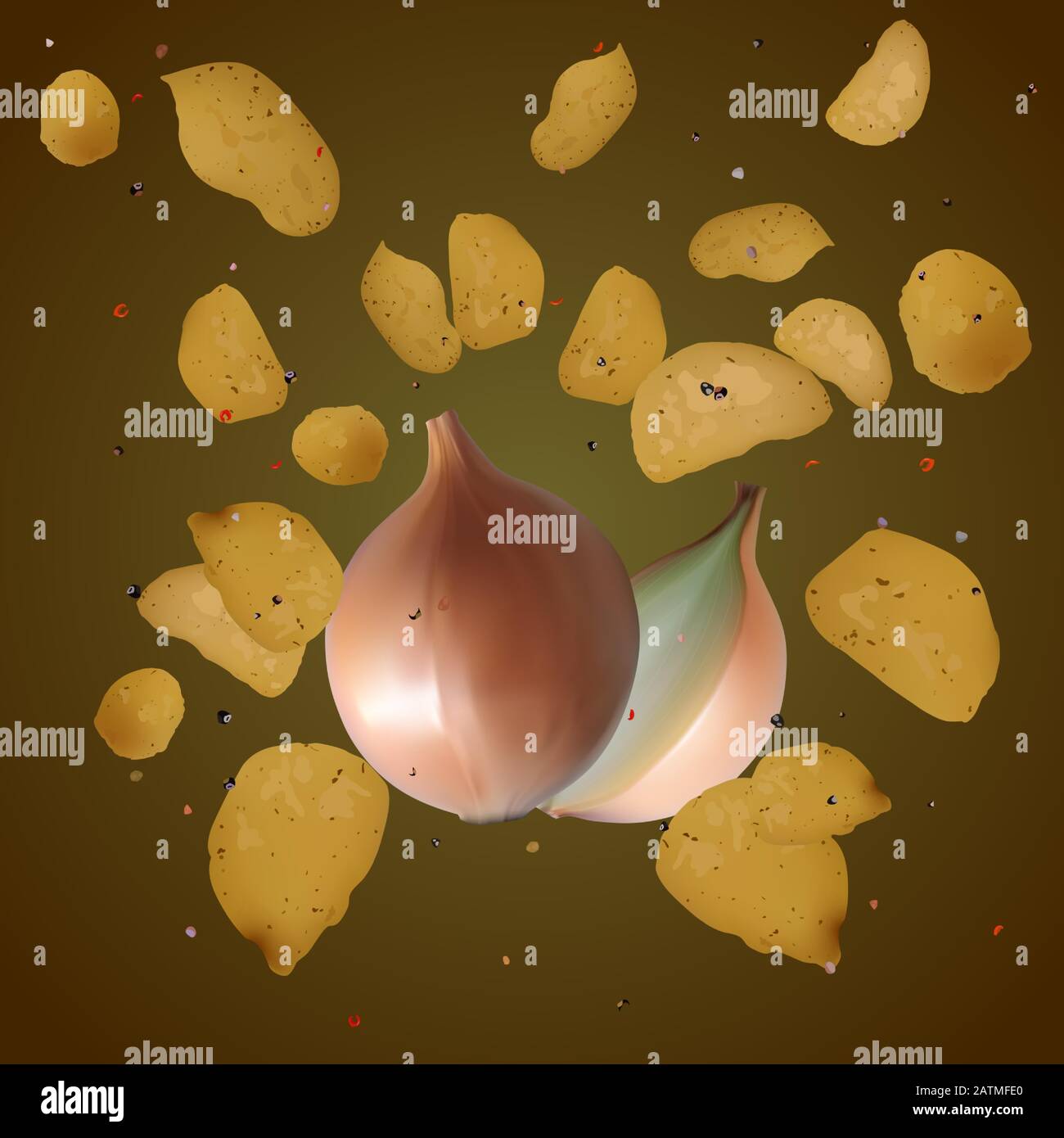 Onion flavor potato chips hi-res stock photography and images - Alamy