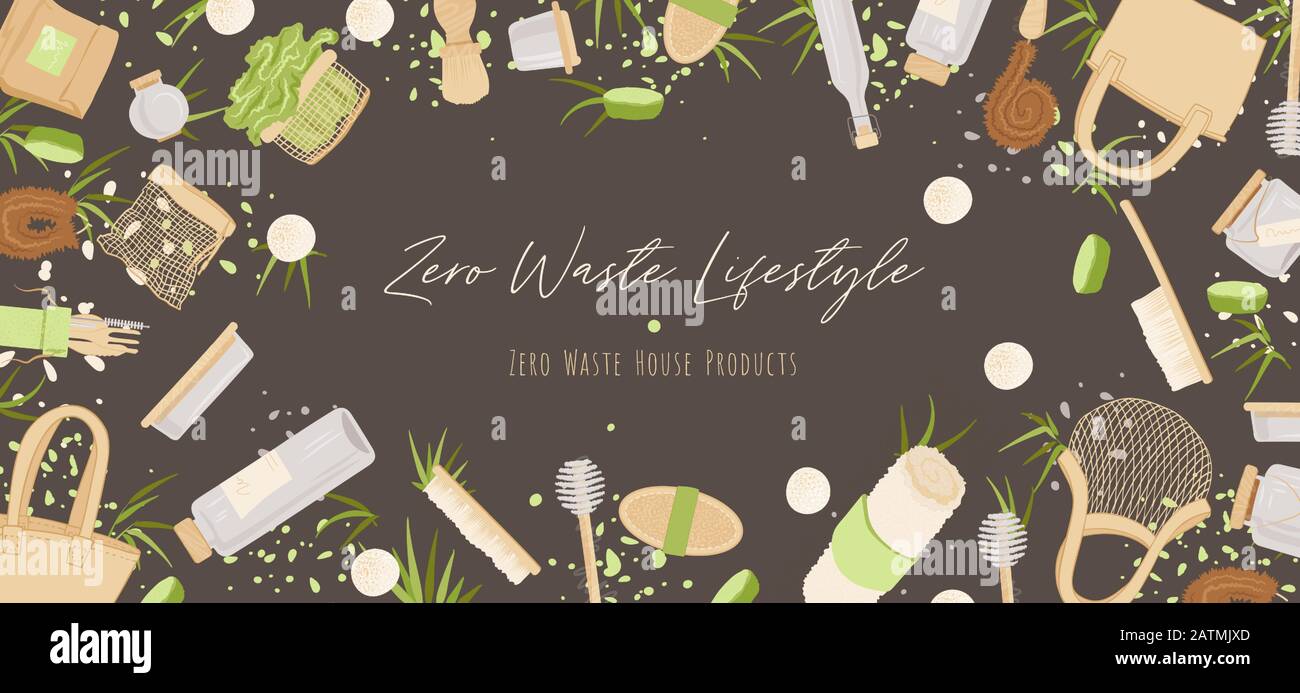 Photo inspiration: Visual Reference: Zero Waste Vector Concept Illustration In Minimalism Style With